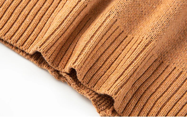 Vintage Long Sleeve Sweater Jacket Men Clothing Casual Jacquard Loose Autumn Winter Sweaters Warm Cardigan Coats Knitted Jumper