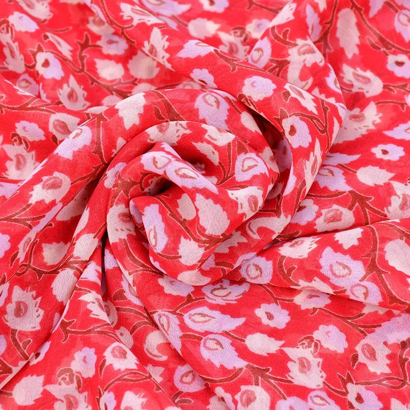 AYUALIN pink Chiffon Floral Print Cover up beach wear Blouse women Vintage Kimono CardiganTops Blusas femme boho swim coverups