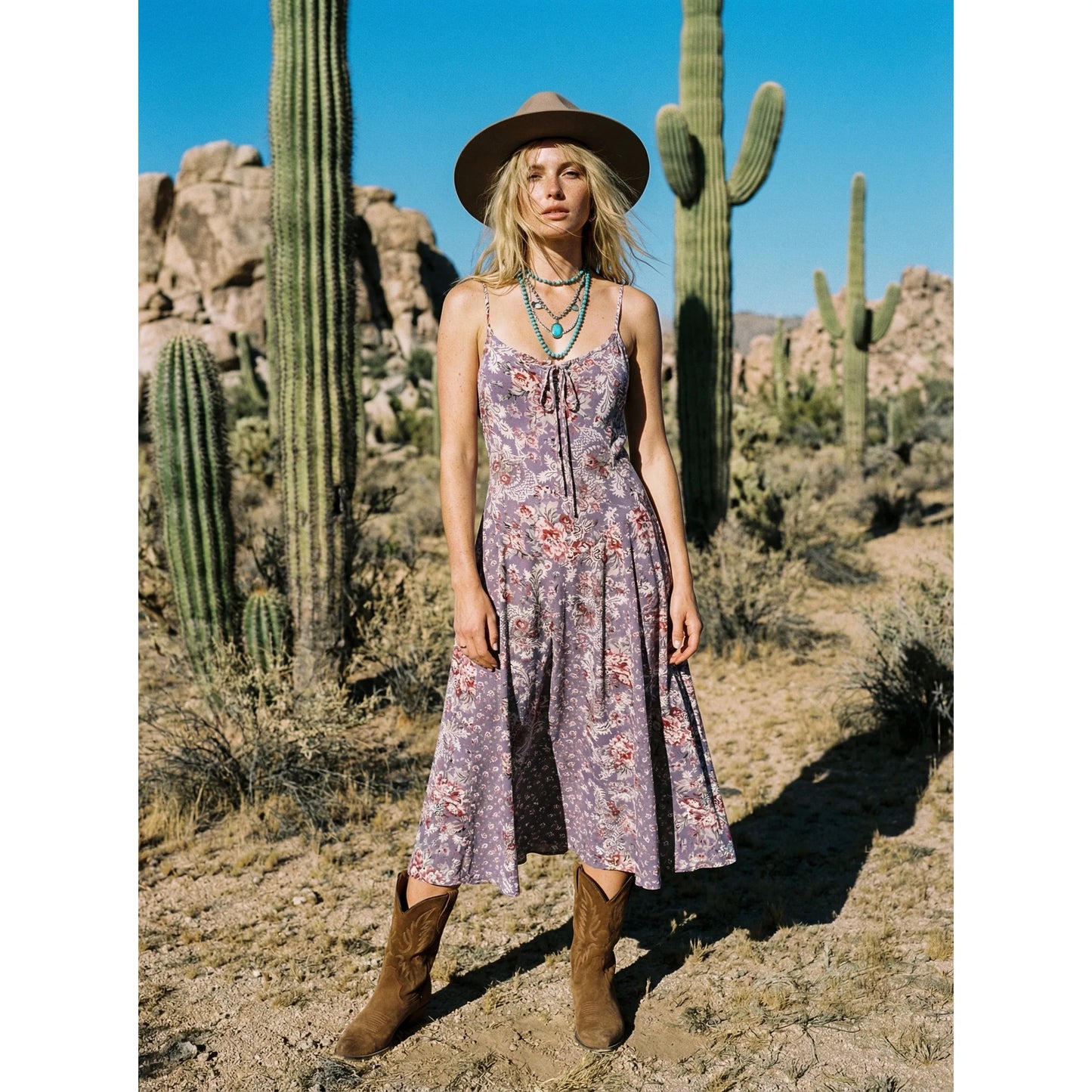 Bohemian Strappy Dresses for Women Summer Cotton Rayon Lavender Floral Printed Sexy Sleeveless Dress Boho Beach Robe Vestidos