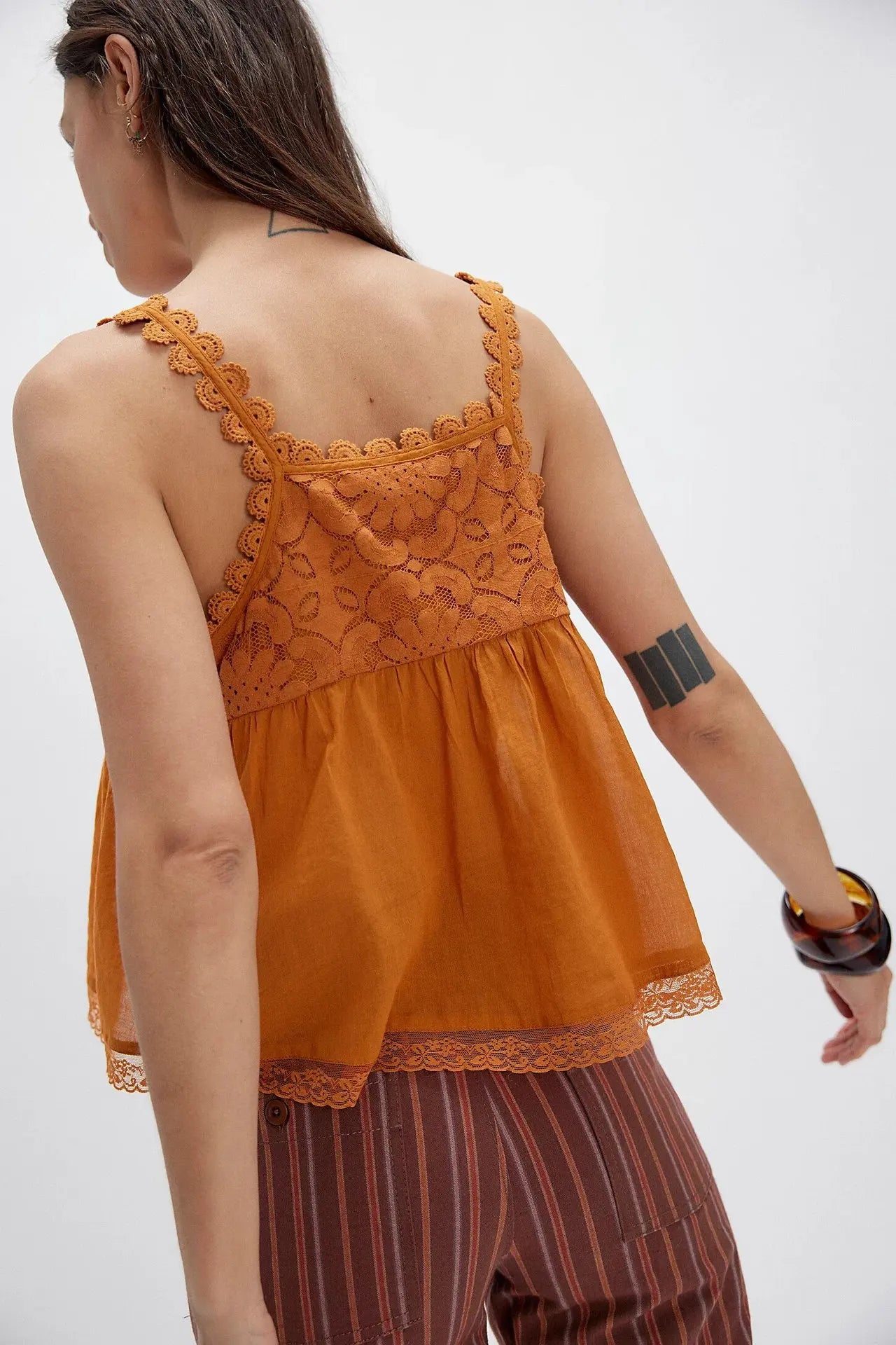 Bohemia Sleeveless Strap Blouse Lace Tank Top Women Casual Cotton Lace-up Deep V Neck Boho Beach Summer Blouses Shirts Tops