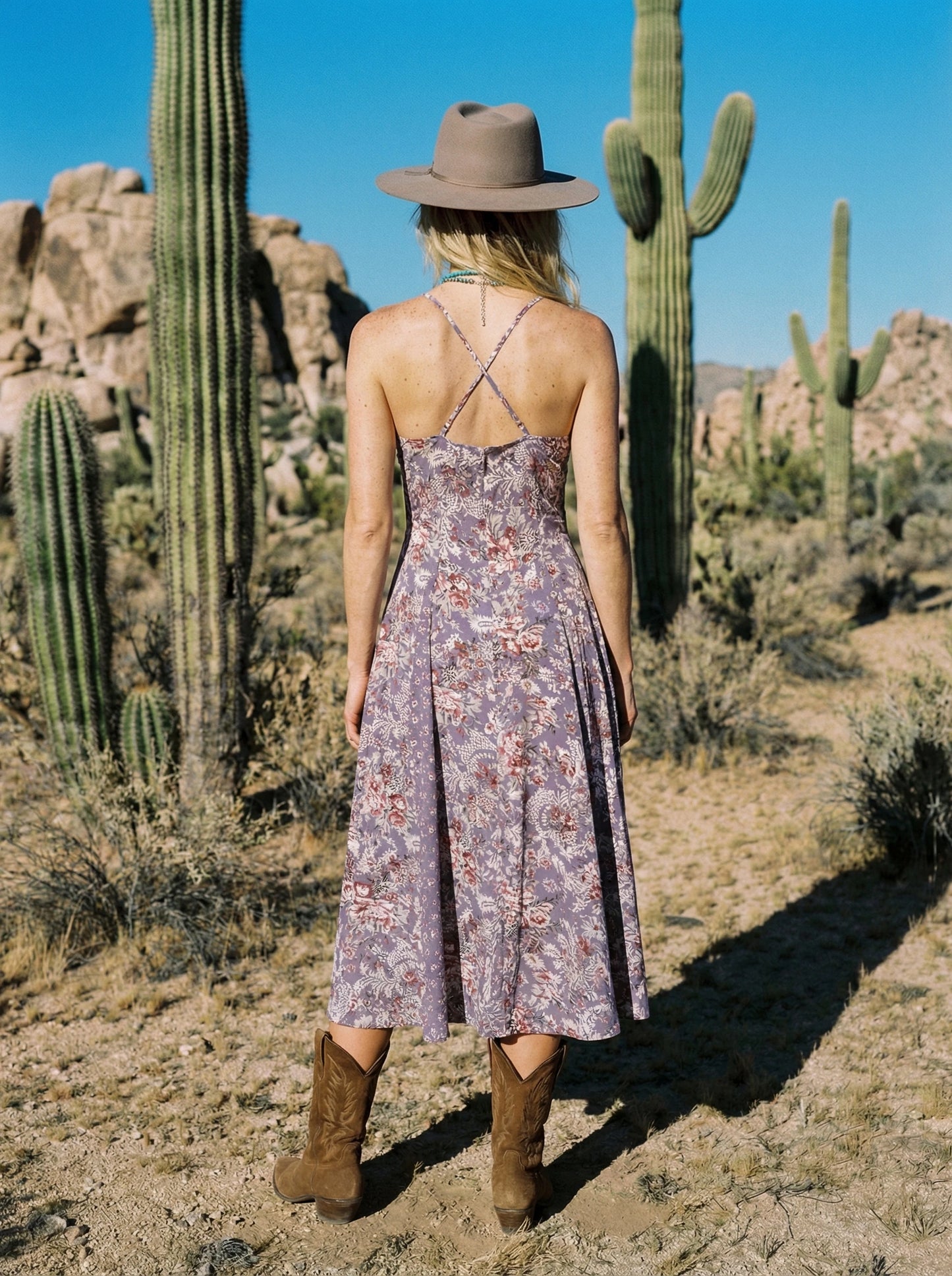 Bohemian Strappy Dresses for Women Summer Cotton Rayon Lavender Floral Printed Sexy Sleeveless Dress Boho Beach Robe Vestidos