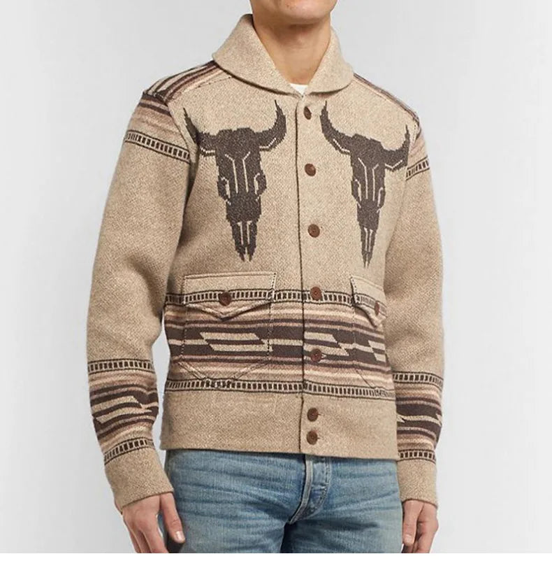AYUALIN Casual Long Sleeve Cardigan Sweaters For Men Clothing Vintage knitted Sweater Autumn Winter Jacket Warm Jumper Coats