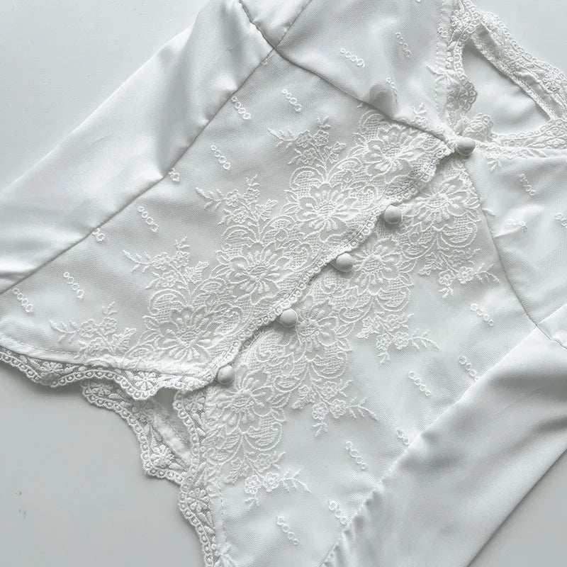 Lace Camis Sexy Sleeveless Deep V Neck Crop Top Women Summer Vintage Strap Blouses Tees Shirts Boho Beach Wear Holiday Cute Tops