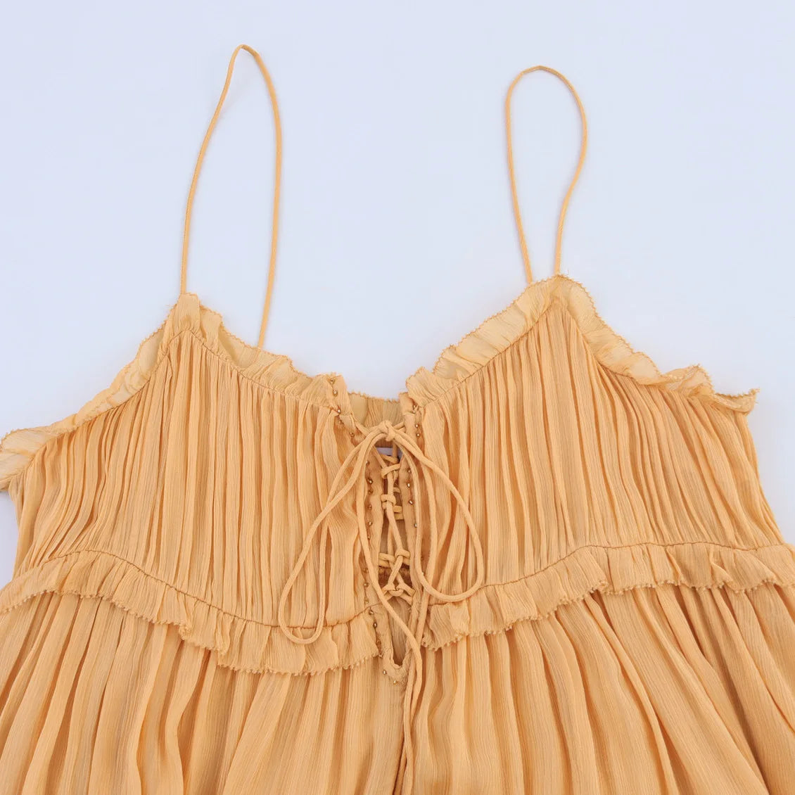 Cotton Rayon Strap Dresses for Women Summer Asymmetrical Layered Sleeveless Dress Boho Beach Dress Lace-up V Neck Robe Vestidos