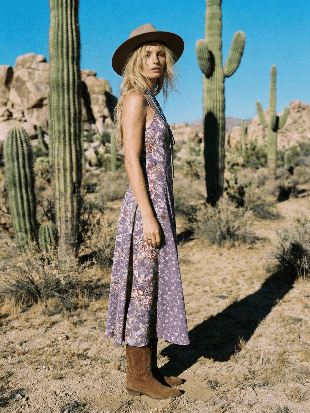 Bohemian Strappy Dresses for Women Summer Cotton Rayon Lavender Floral Printed Sexy Sleeveless Dress Boho Beach Robe Vestidos