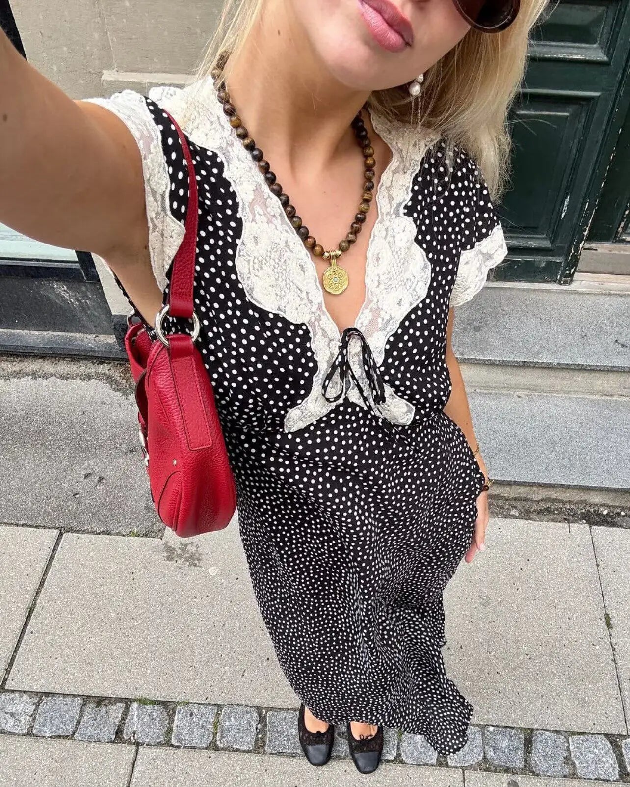 Cotton Rayon Printed Elegant Lace Long Dresses for Women Robe Vintage Sexy Slim V Neck French Style Summer Dress Ladies Vestidos