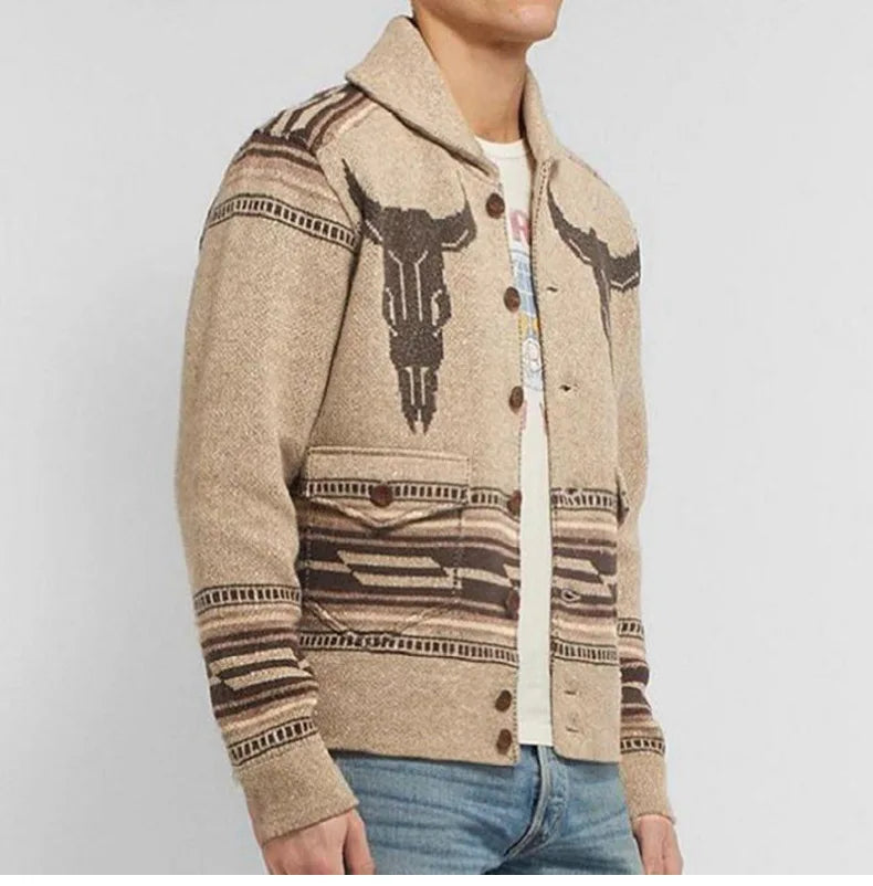 AYUALIN Casual Long Sleeve Cardigan Sweaters For Men Clothing Vintage knitted Sweater Autumn Winter Jacket Warm Jumper Coats