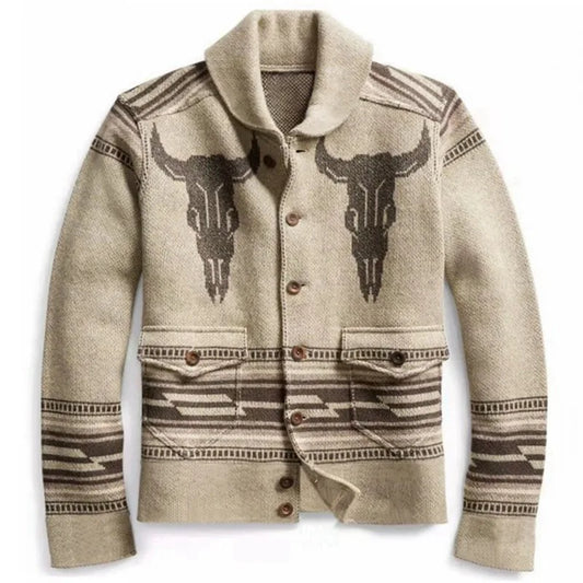 AYUALIN Casual Long Sleeve Cardigan Sweaters For Men Clothing Vintage knitted Sweater Autumn Winter Jacket Warm Jumper Coats