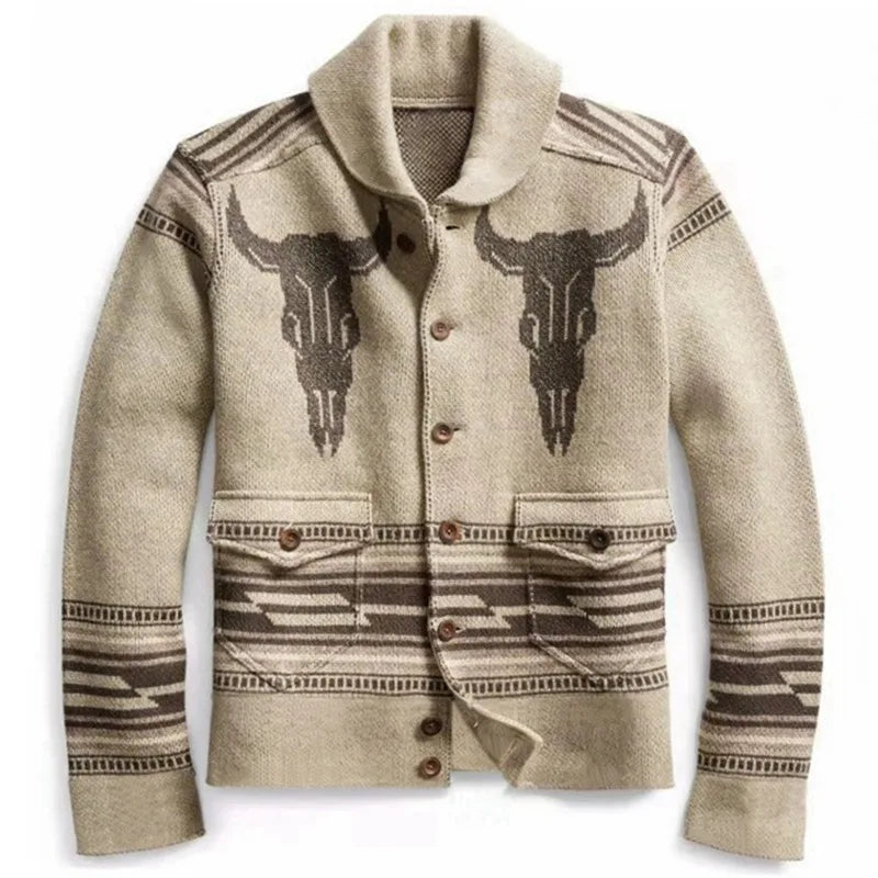 AYUALIN Casual Long Sleeve Cardigan Sweaters For Men Clothing Vintage knitted Sweater Autumn Winter Jacket Warm Jumper Coats